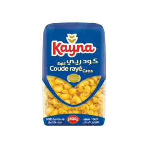 Kayna Large Striped Elbows Pasta - 500g