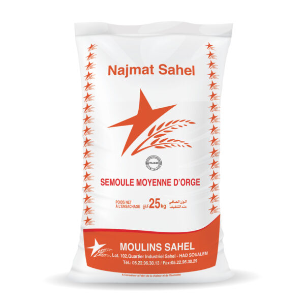 Najmat Sahel Medium Barley Semolina - 25kg